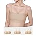 BDLLMDES Strapless Bras for Women Bandeau Bra Padded Bralette Non-Slip Wireless Bra with 2Straps Suitable for Strapless Dress Nude