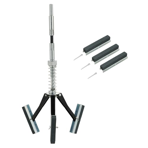 DASBET Engine Brake Cylinder Hone | Engine Cylinder Hone Tool for Grinding Holes Adjustable Deglazer 1-1/4" to 3-1/2" Diameter with Extra 3-Piece 2'' Long Stones 220 Grit (2")