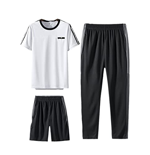 Sweat-shirt sportswear homme avec t-shirt respirant et pantalon sport été taille XXL