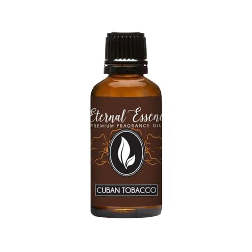 Image of Eternal Essence Oils Cuban Tobacco 30ml Fragrance Oil - Warm Spice, Creamy Vanilla, Smoky Patchouli & Amber Woods - Masculine, Bold, Aromatic Scent