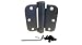 (Pack of 2) Oil-rubbed Bronze 3.5 Inch X 3.5 Inch with 5/8 Radius Spring Door Hinges