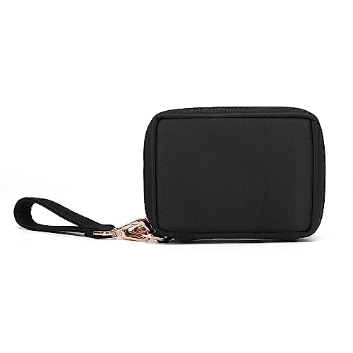 Womens Makeup Bag Wristband Bag Cotton Canvas Nylon Pouch Lightweight Ideal for Travel and Everyday Use