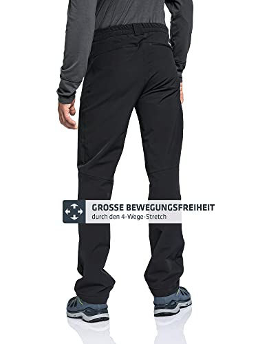 Schöffel Herren Pants Folkstone Warm M, warme Wanderhose mit 4 Wege-Stretch, wasserabweisende Thermohose mit vorgeformtem Knie, black, 58 – Ansicht 7