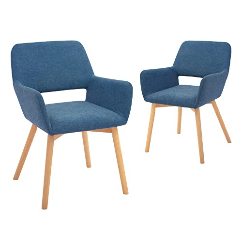 CangLong Fabric Cushion Leisure Modern Living Dining Room Accent Arm