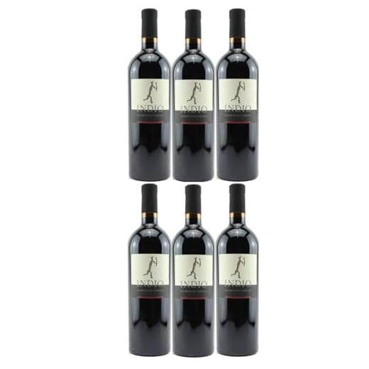 Bove Indio Montepulciano D'Abruzzo Rotwein rot trocken Abruzzen Italien inkl. FeinWert E-Book (6 x 0,75l)