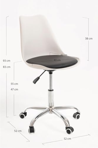 Miniatura 3 de Regalos Miguel - Silla De Oficina Blanca Y Negro Neo - Máxima Ergonomía - Ideal Para Escritorio Y Gaming