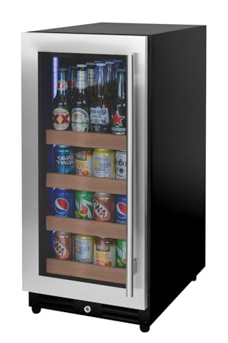 Image of Allavino 15 inch Wide Reserva Series Stainless Steel Left Hinge Beverage Center