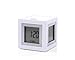 Produktbild Lexon Clock Cubissimo 4 Faces LCD - EL Light Wecker, ABS, Gummi, weiß, 5.1x5.1x5.1 cm