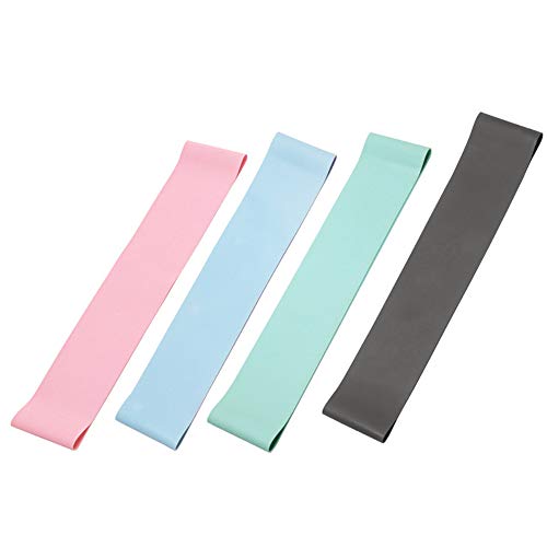 Goodjobb Bandas de resistência, banda de treino de exercício conjunto de 4 para perna tornozelo alon