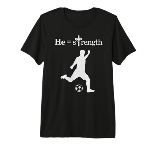 Christian Sports Jesus Soccer Quote T-Shirt