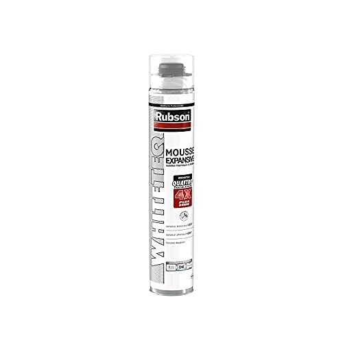 Lot de 12 Mousses expansive RUBSON WhiteTeq pistolable 750ml - Isolation thermique et phonique