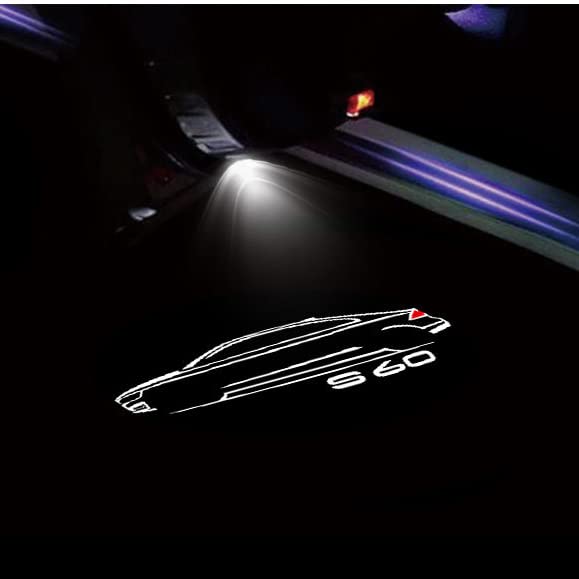 Luci Benvenuto Auto Per Volvo S90, S60, XC60, XC40 - Proiettore LED Logo Portiera, 2 Pezzi - Foto 7