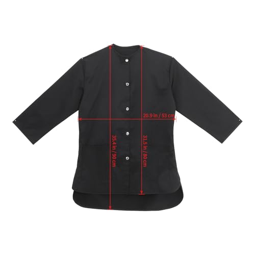 Blouse imperméable pour salon de coiffure Lurrose en noir - 6