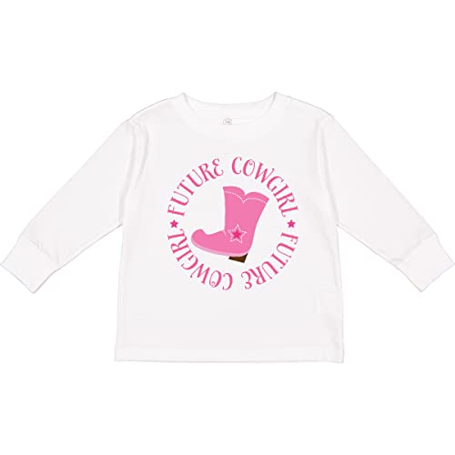 inktastic Future Cowgirl Girls Toddler Long Sleeve T-Shirt