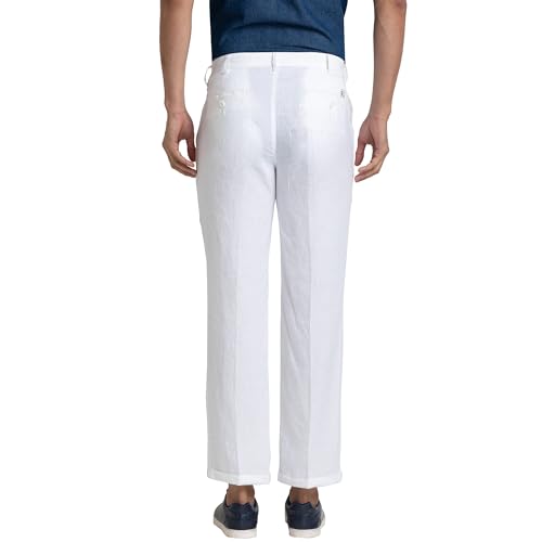 Image of Colorplus Tailored Fit Dark Blue Trouser for Men