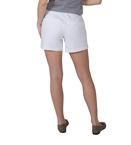 Jag Jeans Women's Gracie Pull On 5" Short, White/White, 14 #TOP2