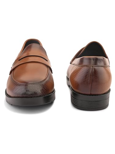 Image of STANPHORD Mens Loafers Men Black Solid Leatherette Formal Slip on Durable Moccasins Penny Loafers Shoes Without Laces