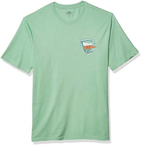 IZOD Men's Short Sleeve Graphic T-Shirt, Meadow, Large