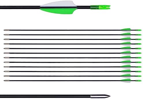 LWANO 31″ Training Arrows-Archery Practice Target Arrows for Kids Youth or Beginners with Durable Shaft on Recurve Bow Compound Bow and Longbow LWANO 31″ Training Arrows-Archery Practice Target Arrows for Kids Youth or Beginners with Durable Shaft on Recurve Bow Compound Bow and Longbow