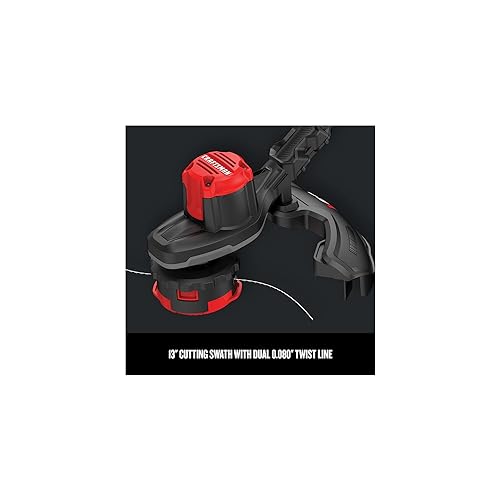 CRAFTSMAN V20 WEEDWACKER Cordless String Trimmer with QUICKWIND, 4 Ah Battery, Charger, and Spool Included (CMCST920M1), Red and Black by CRAFTSMAN - Image 6