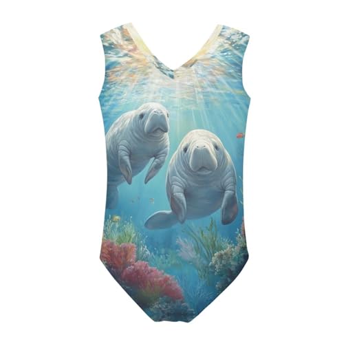 Image of Xpyiqun Bathing Suits for Girls 3-14 Kids Summer One Piece Swimwear Beach Sport Sleeveless Swimsuits Athletic