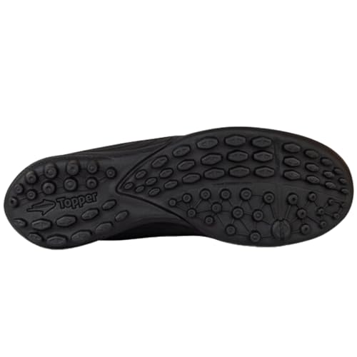 Chuteira Topper Society Drible VI Masculino Original (Preto e Dourado, BR, Adulto, Numérico, 42)