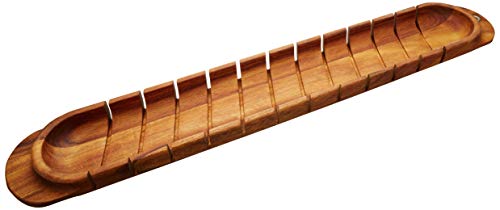 Tabla para pan de madera Acacia 74x4x12 cm rectangular miniatura 1