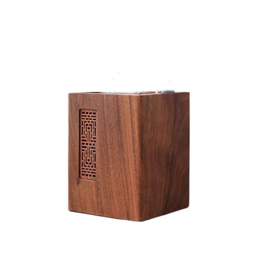 Boîte de rangement en bois massif de 11 cm pour stylo et bureau