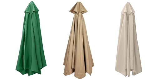 DSXH Replacement Parasol Canopy 3M+6 Arms/Replacement Parasol Fabric Cover For Garden Umbrella 3 Colors To Choose From (Color : Off-white Size : 3M/6ribs)