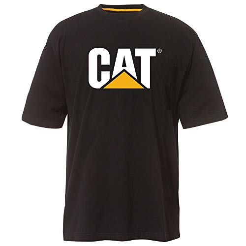 Caterpillar Men's CAT Logo Hashtag Summerweight Short Sleeve Tee, Diesel, XL