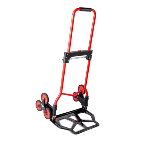 Diable pliable à 6 roues pour escaliers et déménagement robuste