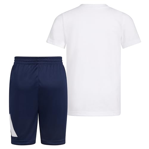 Image of adidas boys Two-piece Short Sleeve Printed inchCamo inch Shorts Matching Set