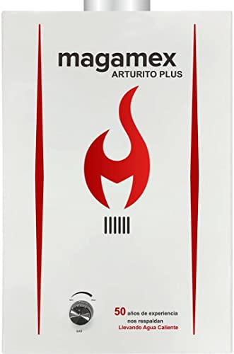 La Mejor review de Boiler para baño Top cinco. 27 Magamex Calentador de Agua Instantáneo Arturito Plus para 1 Baño - GAS LP - Ahorra Hasta 80% de Gas y Disfruta de Agua Caliente al Instante - Boiler de Paso - Capacidad...