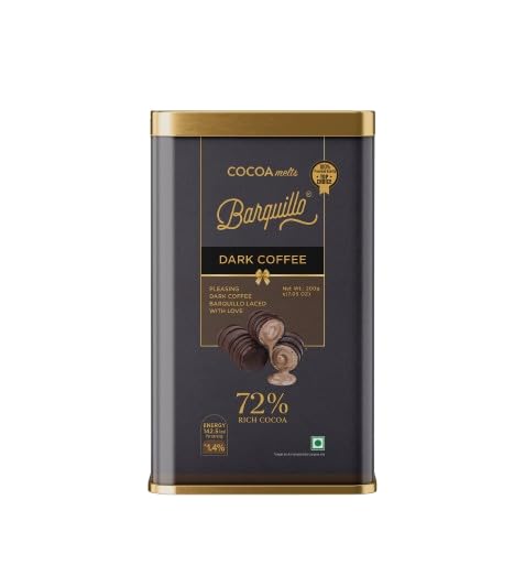 Image of Barquillo Premium Dark Coffee Cream Filled Wafer Rolls|72% Cocoa| Gift Tin - 200g (10 Pieces) | Dubai couverture taste | Crunchy & Delicious Chocolate Treat for Gifting, Festive & Celebrations
