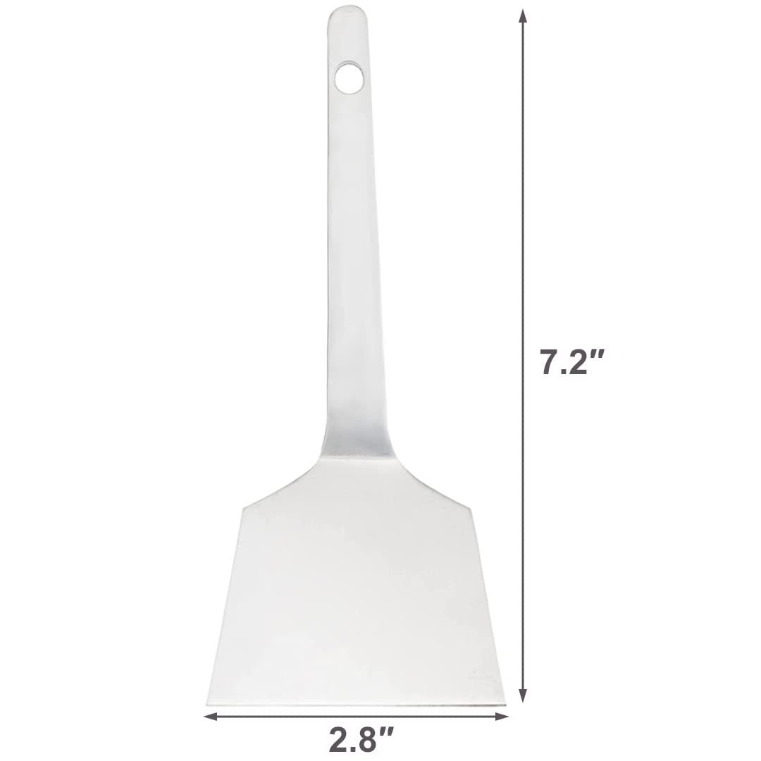 TIKUSAN Okonomiyaki Łopatka do grilla ze stali nierdzewnej wyprodukowana w Japonii (7 x 18 cm)