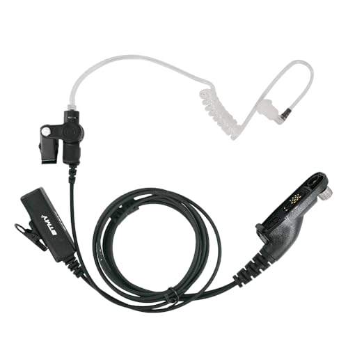 ETMY �A�R�[�X�e�B�b�N�`���[�u�C���[�s�[�X PTT�}�C�N�t�� Motorola APX 6000/7000/8000 XPR 7550/7550e P82/P86�V���[�Y �o�������W�I�Ή� 2�p�b�N