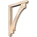 Ekena Millwork BKT0604X36X48IMP03SDF Imperial Arts and Crafts Smooth Bracket w/Offset Brace, Douglas Fir