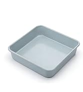 HYGGEOXY Non-Stick Square Cake Pan 9x9, Non-Toxic Lnorganic Ceramic Coating, Ceramic Square Bakin...