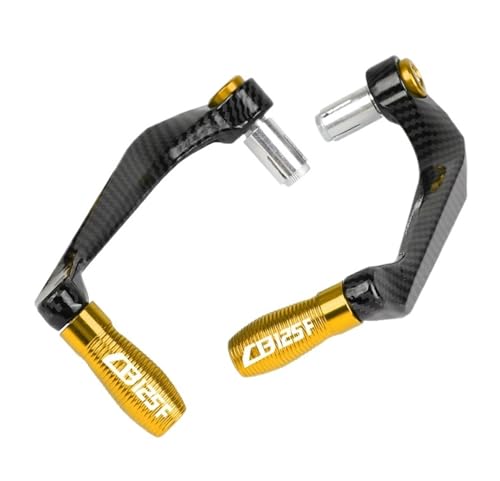 Protection levier frein CB125F Honda 2016 - Garde-main moto jaune par paire