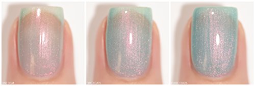 Image of ILNP Valentina - Milky Teal Sheer Shimmer Nail Polish