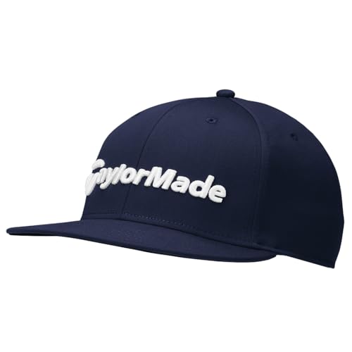 TaylorMade Unisex Everggreen Flatbill Snapback Cap 2024 Verschluss, Navy, One Size