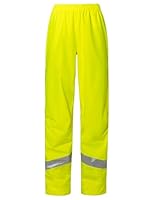 VAUDE Damen Women’s Luminum Rain Pants Hose, Neon Yellow, 40 EU