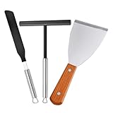 BEBEMOKO Edelstahl Crêpe-verteiler Crêpe-verteiler-werkzeug Crêpe-spachtel Für Haushalt Restaurant Und Pfannkuchenläden Einfach Zu Bedienen Und Wiederverwendbar