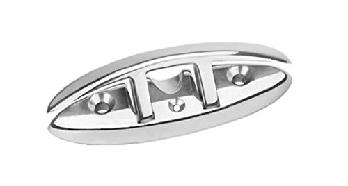 RICKYZHU 6 inch 316 Stainless Steel Folding Cable Tethered Horn Ship Hardware Yacht Accessory Bolt