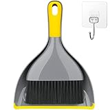 Small Broom and Dustpan Set,Mini Handheld Dust pan with Cleaning Brush Combo for Home,Desktop,Sofa,Kitchen,Keyboard, Tables,Sweeping