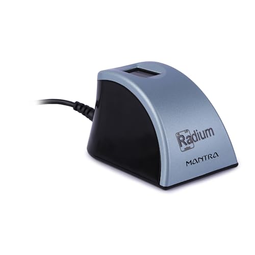 Image of Radium Box Mantra Mfs 110 L1 Biometric Single Fingerprint Scanner | Aadhaar Authentication Device | Updated Rd Service | High Securety And Fast Scanning | Reliable And Durable