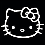 BANZELER - Cutting Sticker Hello Kitty Sticker Nice Vinyl Good and Evil Die Cut Vinyl Decal for Windows Cars Trucks Bumper Laptops MacBook Size 8 cm x 5.8 cm