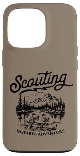 Scouting Inspires Adventure Canoe Outdoors Retro Scouts �X�}�z�P�[�X iPhone 13 Pro �p