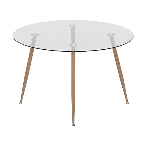 MOG CASA Mesa de Comedor Fija Redonda Corin | 120 x 120 x 75 cm | Ideal para Cocina o Salón | Ideal...