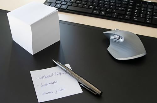 Bloc-notes cube papier blanc 9x9 Idena bloc mémo 80g de bureau 4 pièces - 6